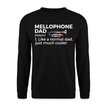 Mellophone Musician - Unisex Sweatshirt - black - Front - Alina (178cm) & Michal (187cm)