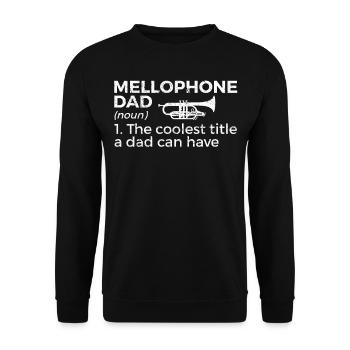 Mellophone Musician - Unisex Sweatshirt - black - Front - Alina (178cm) & Michal (187cm)