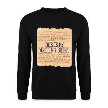 Auteur Écrivain Écrivain - Sweat-shirt Unisexe - noir - Devant - Alina (178cm) & Michal (187cm)
