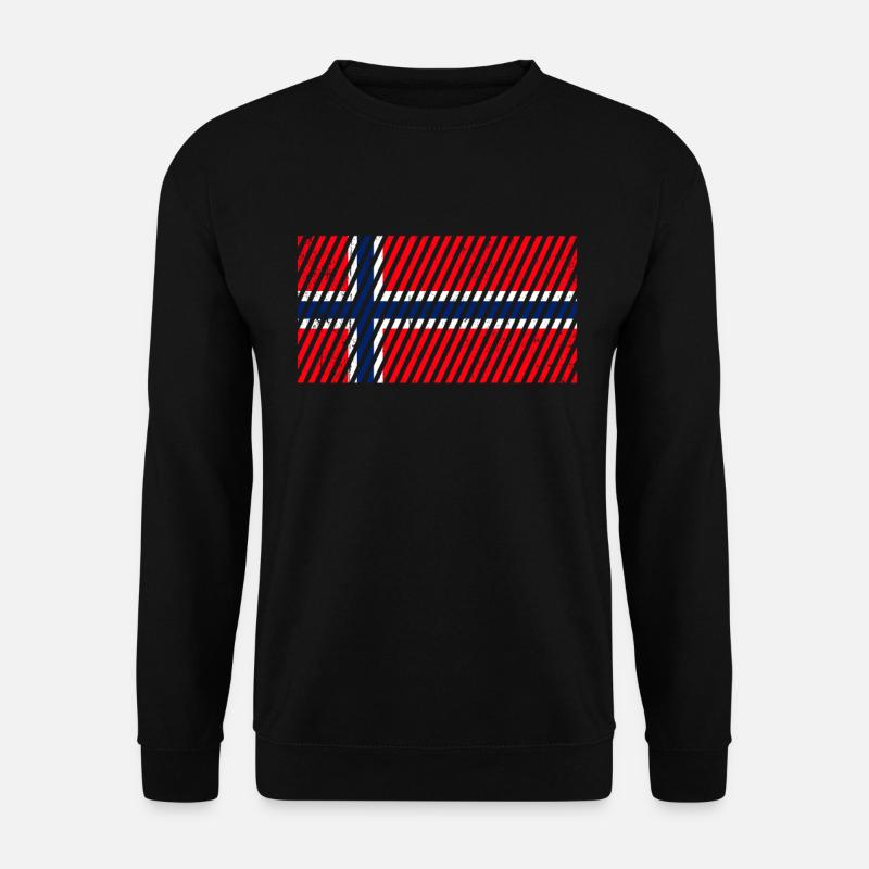 Norwegen Flagge - Unisex Pullover - Schwarz