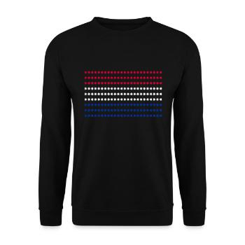 Netherlands flag - Unisex Sweatshirt - black - Front - Alina (178cm) & Michal (187cm)