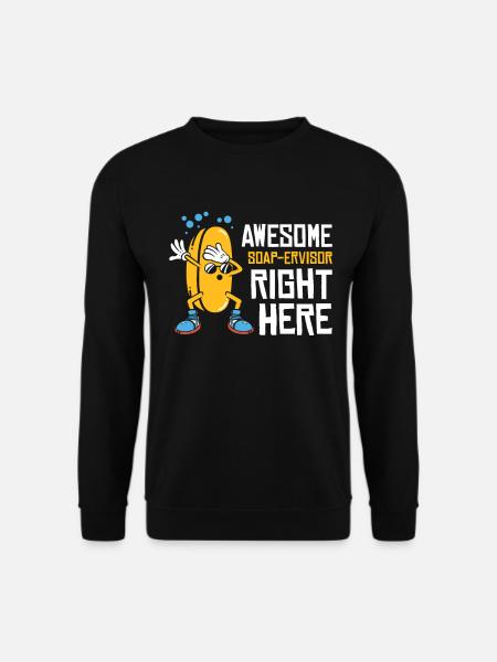 Seifenherstellung Verseifung Einseifen - Unisex Pullover - Schwarz