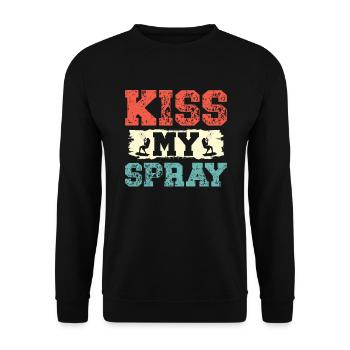 Kiss My Spray Kitesurfing Kitesurfing Kitesurfer - Sweat-shirt Unisexe - noir - Devant - Alina (178cm) & Michal (187cm)