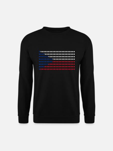 Czech Republic Flag - Unisex Sweatshirt - black