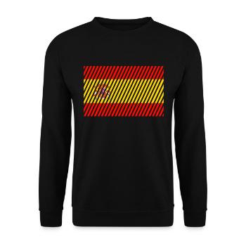 Drapeau de l’Espagne - Sweat-shirt Unisexe - noir - Devant - Alina (178cm) & Michal (187cm)
