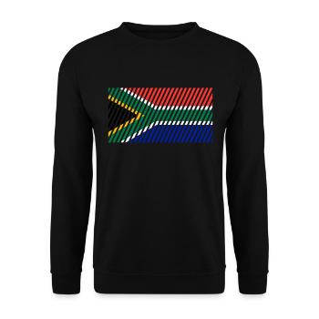 Drapeau de l’Afrique du Sud - Sweat-shirt Unisexe - noir - Devant - Alina (178cm) & Michal (187cm)
