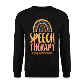 Assistant orthophoniste - Sweat-shirt Unisexe - noir - Devant - Alina (178cm) & Michal (187cm)