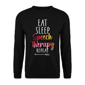 Assistant orthophoniste - Sweat-shirt Unisexe - noir - Devant - Alina (178cm) & Michal (187cm)