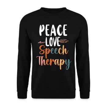Assistant orthophoniste - Sweat-shirt Unisexe - noir - Devant - Alina (178cm) & Michal (187cm)