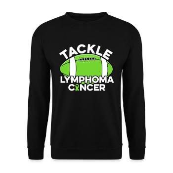 Tackle Liver Cancer Green Ribbon Liver Cancer - Unisex Sweatshirt - black - Front - Alina (178cm) & Michal (187cm)
