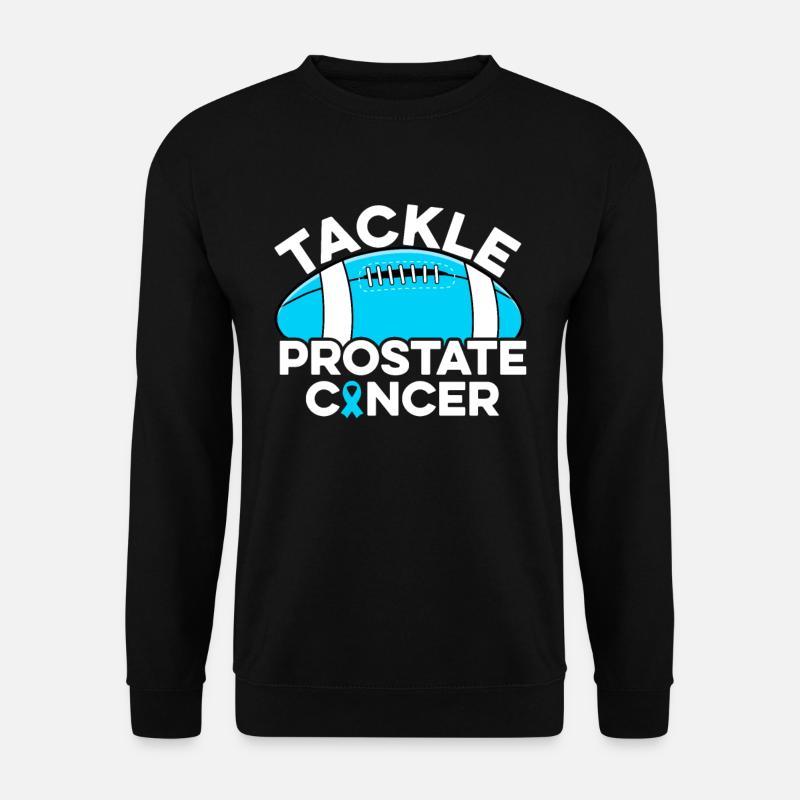 Prostatakrebs bekämpfen Fußball Prostatakrebs - Unisex Pullover - Schwarz