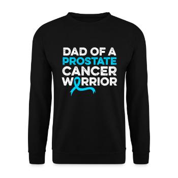 Dad Of a Prostate Cancer Warrior Family Prostate - Unisex Sweatshirt - black - Front - Alina (178cm) & Michal (187cm)