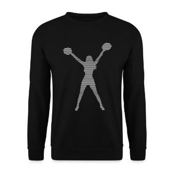 cheerleading - Unisex Pullover - Schwarz - Vorne - Alina (178cm) & Michal (187cm)