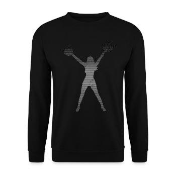 cheerleading - Unisex Pullover - Schwarz - Vorne - Alina (178cm) & Michal (187cm)