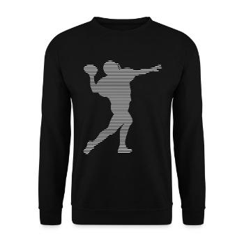 Football américain - Sweat-shirt Unisexe - noir - Devant - Alina (178cm) & Michal (187cm)
