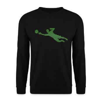 Goalkeeper - Unisex Sweatshirt - black - Front - Alina (178cm) & Michal (187cm)