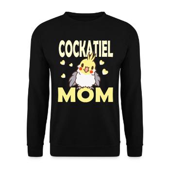 Cockatiel Mama - Sweat-shirt Unisexe - noir - Devant - Alina (178cm) & Michal (187cm)