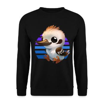 Bébé Kookaburra - Sweat-shirt Unisexe - noir - Devant - Alina (178cm) & Michal (187cm)