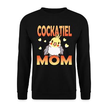 Cockatiel Mama - Sweat-shirt Unisexe - noir - Devant - Alina (178cm) & Michal (187cm)
