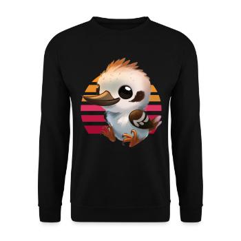 Bébé Kookaburra - Sweat-shirt Unisexe - noir - Devant - Alina (178cm) & Michal (187cm)