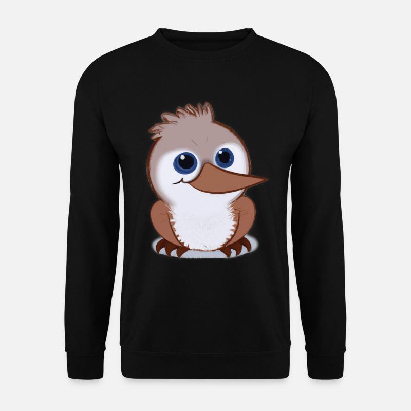 Kookaburra Zeichnung - Unisex Pullover - Schwarz