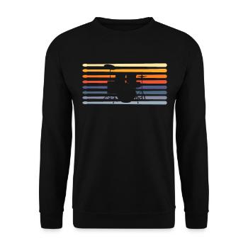 Musicien de batterie - Sweat-shirt Unisexe - noir - Devant - Alina (178cm) & Michal (187cm)