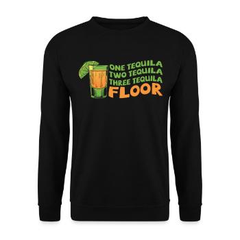 Tequila lover Mexican alcoholic - Unisex Sweatshirt - black - Front - Alina (178cm) & Michal (187cm)