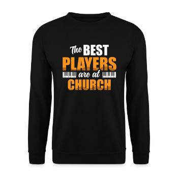 Les meilleurs musiciens de Church sont des pianistes - Sweat-shirt Unisexe - noir - Devant - Alina (178cm) & Michal (187cm)