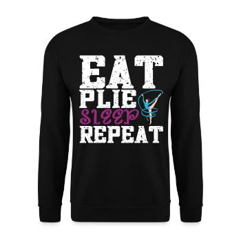 Ballet Dancer Ballet Dancing - Unisex Sweatshirt - black - Front - Alina (178cm) & Michal (187cm)