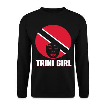 Fille de Trinité-et-Tobago - Sweat-shirt Unisexe - noir - Devant - Alina (178cm) & Michal (187cm)