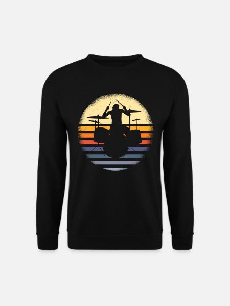 Schlagzeug Musiker - Unisex Pullover - Schwarz