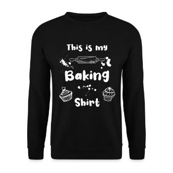 Cuisson Cuisine Rouleau Cupcake Cuisson - Sweat-shirt Unisexe - noir - Devant - Alina (178cm) & Michal (187cm)