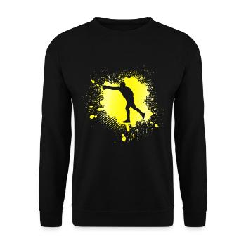Boxing - Unisex Sweatshirt - black - Front - Alina (178cm) & Michal (187cm)