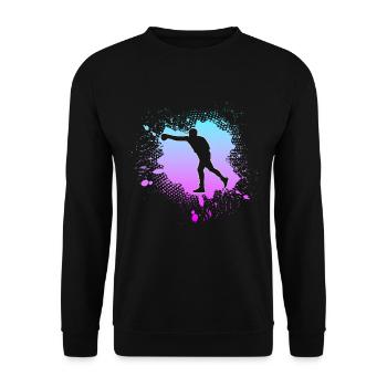 Boxing - Unisex Sweatshirt - black - Front - Alina (178cm) & Michal (187cm)