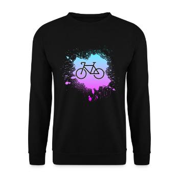 Fahrrad - Unisex Pullover - Schwarz - Vorne - Alina (178cm) & Michal (187cm)