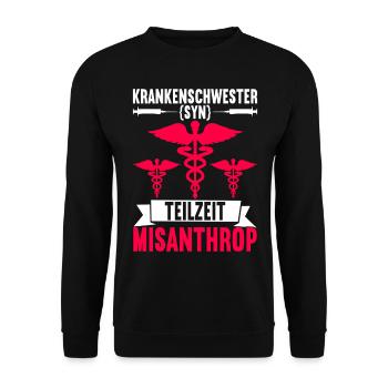 Infirmière infirmière - Sweat-shirt Unisexe - noir - Devant - Alina (178cm) & Michal (187cm)