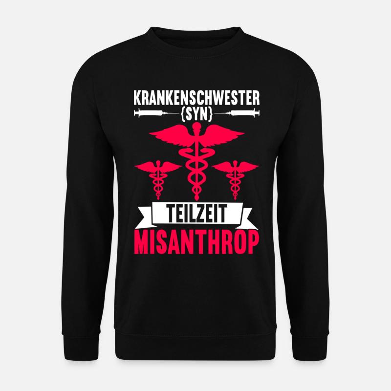 Krankenschwester Krankenpflege - Unisex Pullover - Schwarz