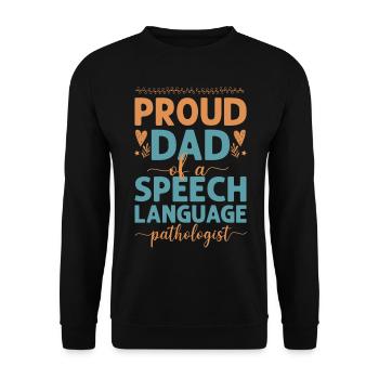 Speech Therapist Therapy Assistant - Unisex Pullover - Schwarz - Vorne - Alina (178cm) & Michal (187cm)