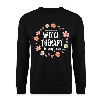 Assistant orthophoniste - Sweat-shirt Unisexe - noir - Devant - Alina (178cm) & Michal (187cm)