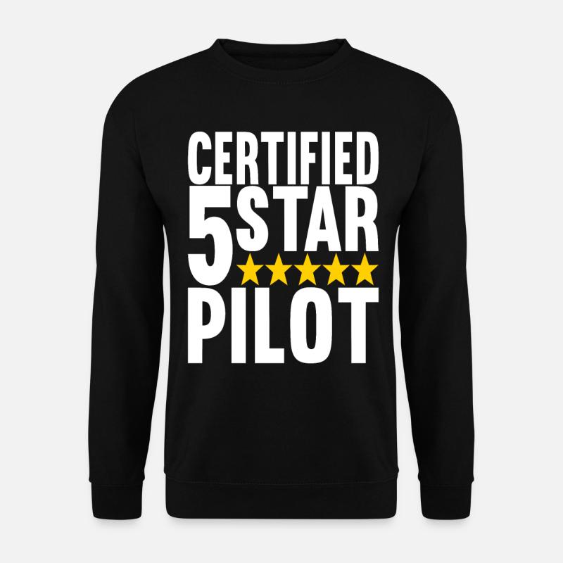 Pilote d’avion - Sweat-shirt Unisexe - noir