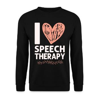 Assistant orthophoniste - Sweat-shirt Unisexe - noir - Devant - Alina (178cm) & Michal (187cm)
