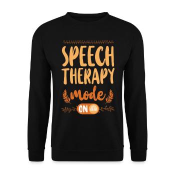 Assistant orthophoniste - Sweat-shirt Unisexe - noir - Devant - Alina (178cm) & Michal (187cm)