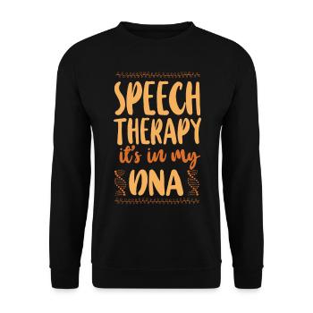 Assistant orthophoniste - Sweat-shirt Unisexe - noir - Devant - Alina (178cm) & Michal (187cm)
