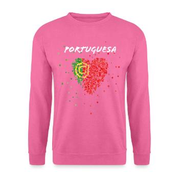 Portugal Portuguesa Portugal drapeau Portugal drapeau - Sweat-shirt Unisexe - rose - Devant