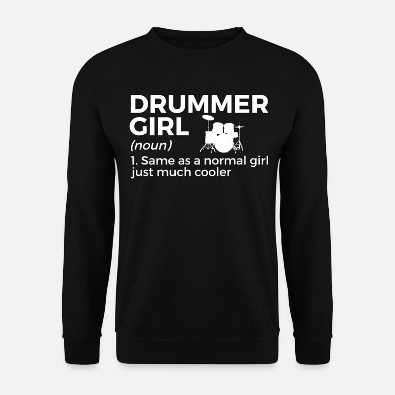 drums musician - Unisex Sweatshirt - black