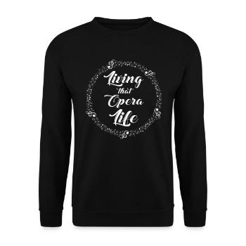Opernsängerin Sängerin Life Choir Show - Unisex Pullover - Schwarz - Vorne - Alina (178cm) & Michal (187cm)