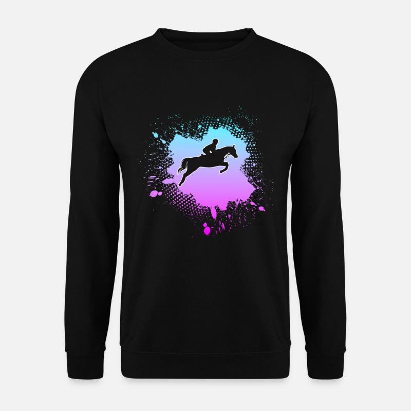 Équitation - Sweat-shirt Unisexe - noir