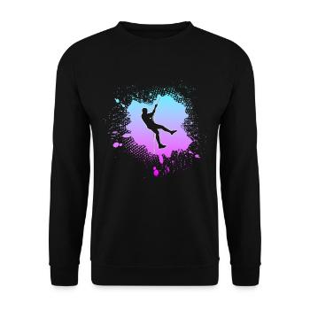 grimper - Sweat-shirt Unisexe - noir - Devant - Alina (178cm) & Michal (187cm)