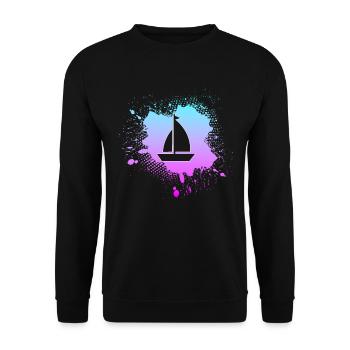 Voile - Sweat-shirt Unisexe - noir - Devant - Alina (178cm) & Michal (187cm)