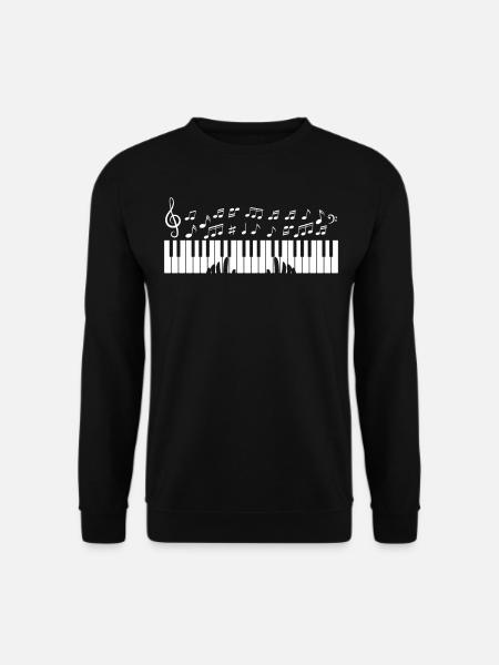 Keyboard Pianist Piano Player Piano Musician Piano - Unisex Pullover - Schwarz